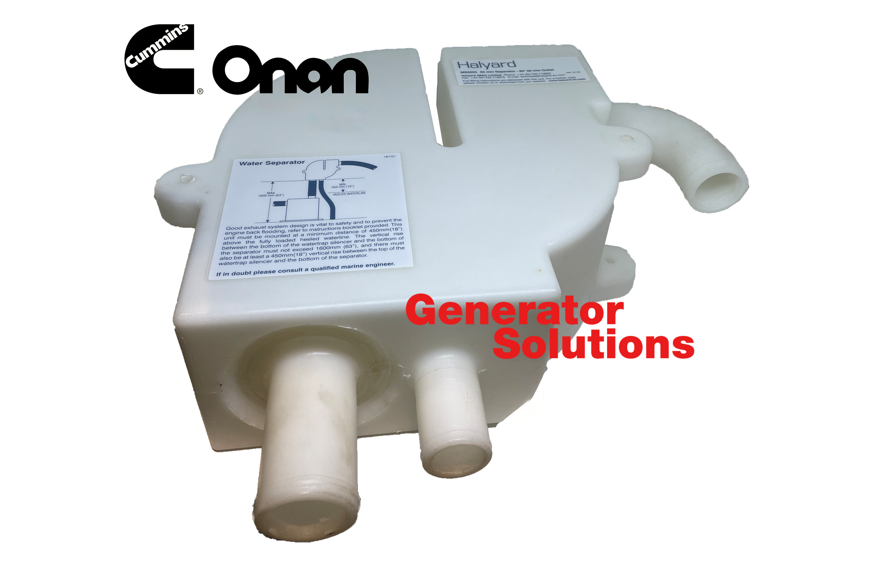 CUMMINS Water-Exhaust Separator only, 2''OD