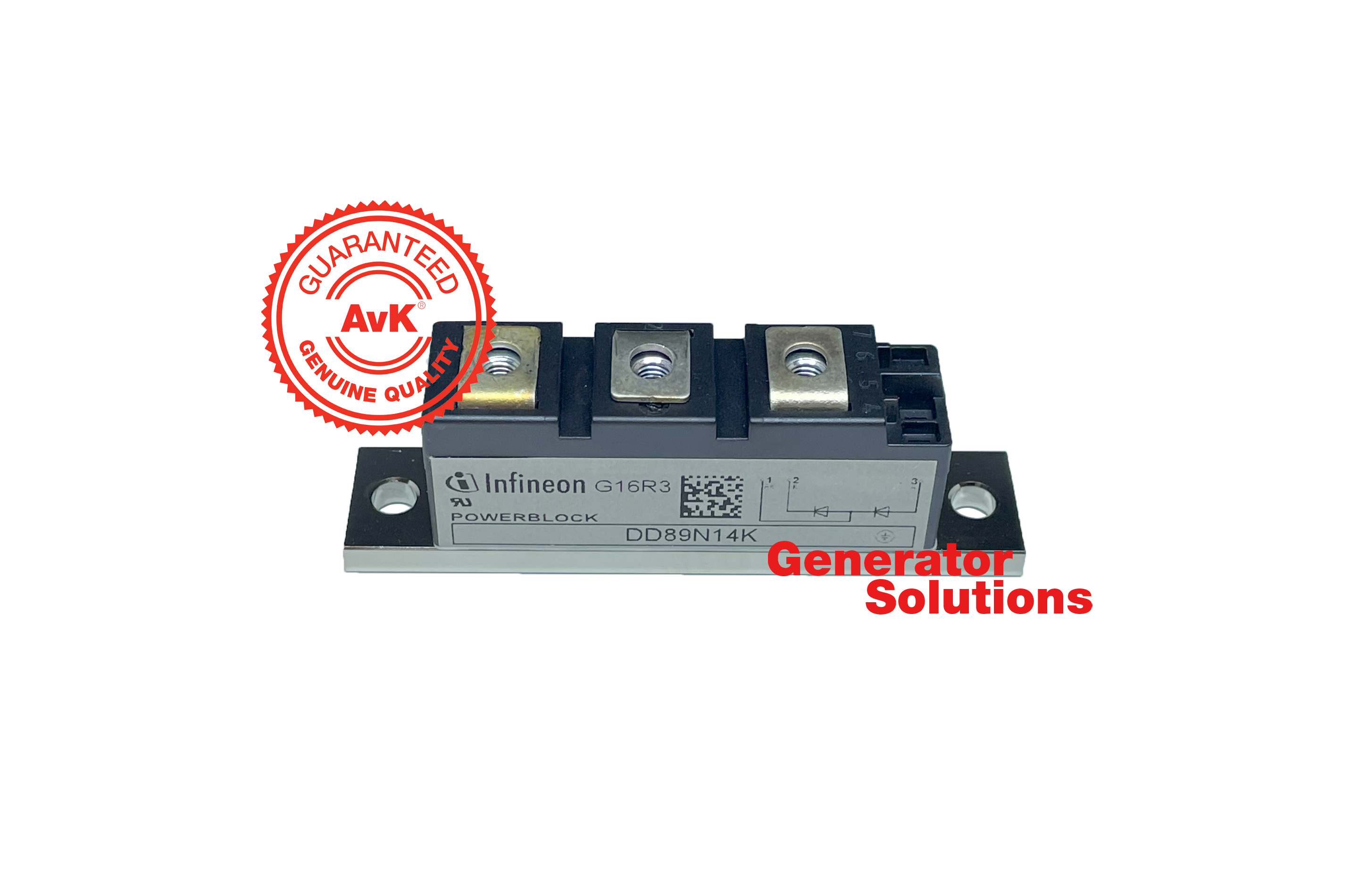 AVK AVK DIODE rectifier module DD89N 14K (8.33.029.00), HS code  8541100000 (Coo DE)